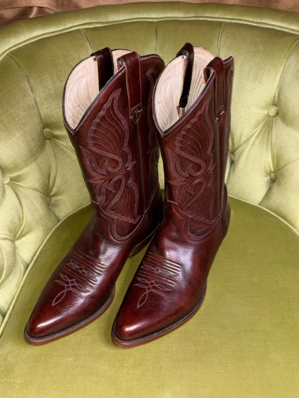 Siete Leguas Boots Leather Western Cowboy Boots Mens Sz 10.5 D Brown - Picture 2 of 9
